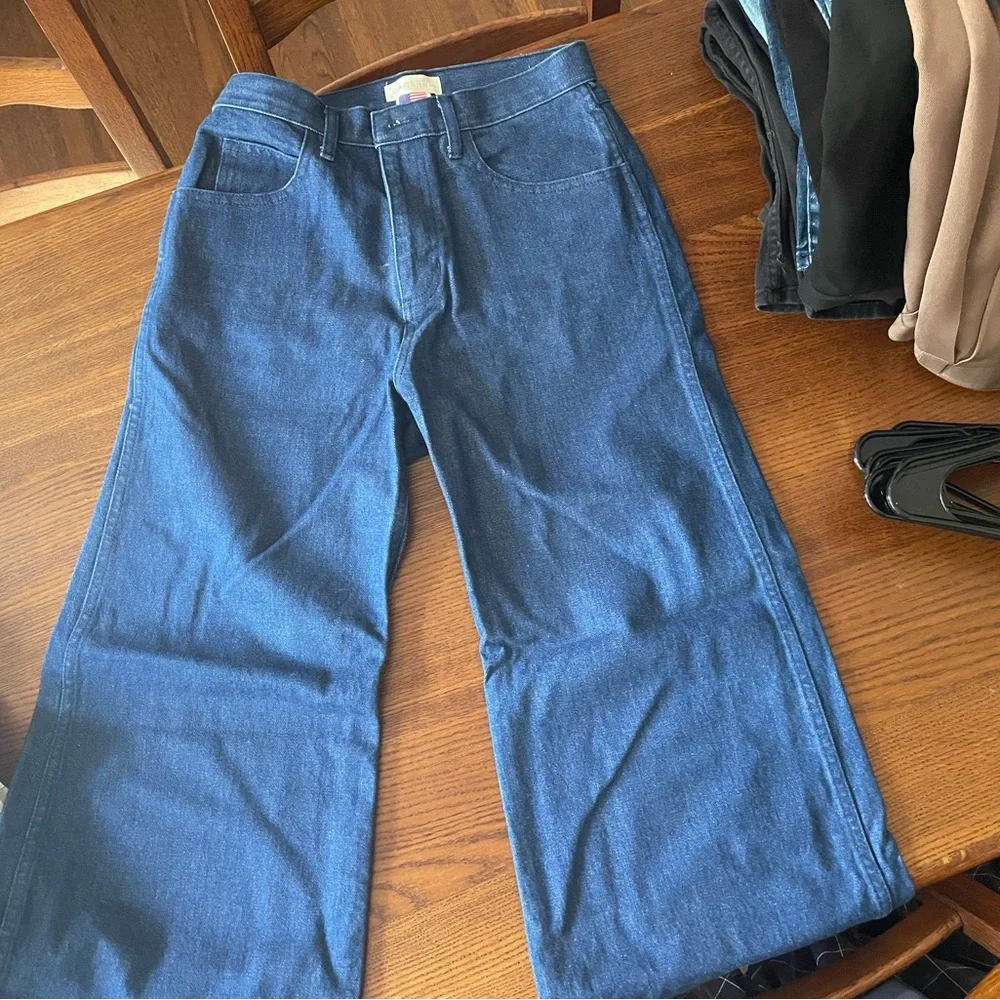 Carleen Nellie wide leg deep blue jeans - 10 (see measurements) - Picture 2 of 6